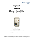Trig-Tek™ 201AP Charge Amplifier User Manual
