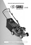 Advanced engine-powered lawnmower www.sanli - Tooled