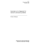 Automatic error diagnostic for network connection problems