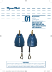 saverline 10m, 18m, 30m and 40m fall arrest blocks user manual