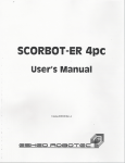 SCORBOT-ER 4pC User`s Manual - Digital