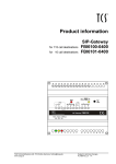 Product information SIP-Gateway