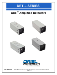 DET-L SERIES Oriel ® Amplified Detectors
