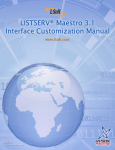 Customization Manual for LISTSERV Maestro 3.1 - L