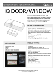 IQ Door:Window Installation Manual
