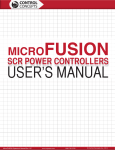 SCR POWER CONTROLLERS - Control Concepts, Inc.