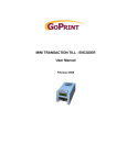 MINI TRANSACTION TILL - ENCODER User Manual