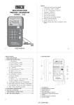 MULTIFUNCTION PROCESS CALIBRATOR MODEL : 333