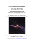 NOAO CCD MOSAIC IMAGER USER MANUAL (KPNO Mosaic