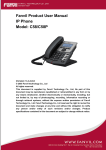Fanvil Product User Manual IP Phone Model: C58/C58P