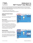 Addendum to HQ24 Fusion® User Manual Using the