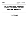 STARWATCH ELEVATOR PRO for iTDC PRO II