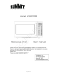 Model: SCM1000SS Microwave Oven User`s manual