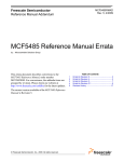 MCF5485 Reference Manual Errata