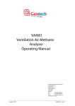 VAM manual - Geotechnical Instruments