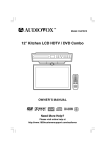 12” Kitchen LCD HDTV / DVD Combo