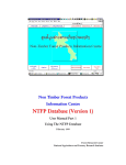 NTFP Database (Version 1)