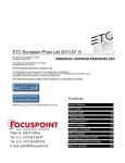 ETC European Price List 2013.07 €