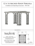 12 x 14 Arched Roof Pergola