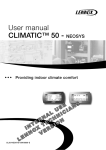 User manual CLIMATIC™ 50 - NEOSYS