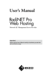 RadiNET Pro Web Hosting User`s Manual