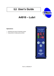 User`s Guide A4910 – Lubri