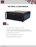 RAX™845DC-XJ USER MANUAL RAXTM