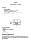 ULTRAK T-100 Instructions