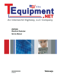 WVR5200 Waveform Rasterizer Service Manual