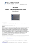 iWEM-1000 Ultra Low Power Consumption WiFi Module User Manual