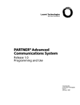 Partner ACS R1 Programming and Use