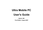 Ultra Mobile PC User`s Guide