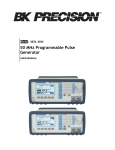 4033 & 4034 Pulse Generator User Manual