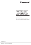 FP0R Analog I/O Unit User`s Manual