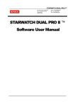 STARWATCH DUAL PRO II ™ Software User Manual