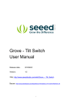 Grove - Tilt Switch User Manual