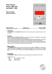 User manual ALFA 1-IRS and ALFANET 1-IRS