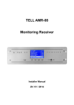 TELL AMR-08 Installation manual