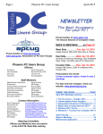 April - Phoenix PC Users Group