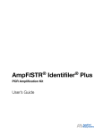 AmpFlSTR® Identifiler® Plus PCR Amplification Kit User`s Guide