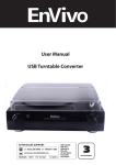 User Manual USB Turntable Converter