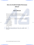 Dino-Lite Handheld Digital Microscope AM413T User`s Manual