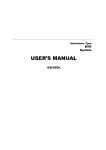 USER`S MANUAL