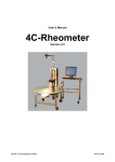 4C-Rheometer, User`s Manual - Danish Technological Institute