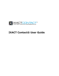IXACT Contact® User Guide
