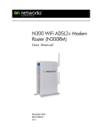 On Networks N300 WiFi Router(N300R) User Manual