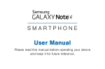 User Manual - Samsung Galaxy Note 4 Manual