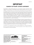 important sunnen® software license agreement