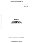 MCUez ASSEMBLER USER`S MANUAL