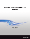 Christie Vive Audio BKL-LA3 Bracket User Manual
